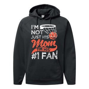 Mother Player Mother's Day Basketball Mom Number One Fan Performance Fleece Hoodie