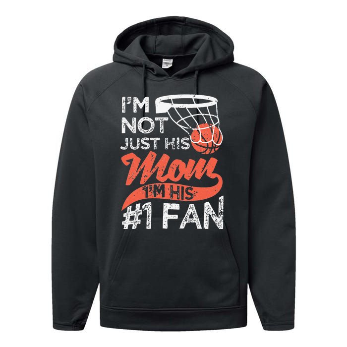 Mother Player Mother's Day Basketball Mom Number One Fan Performance Fleece Hoodie