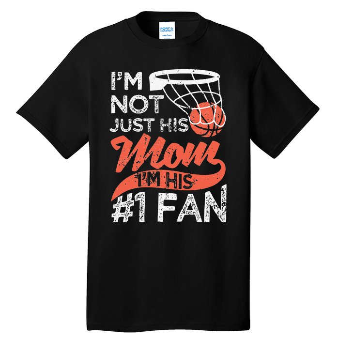 Mother Player Mother's Day Basketball Mom Number One Fan Tall T-Shirt