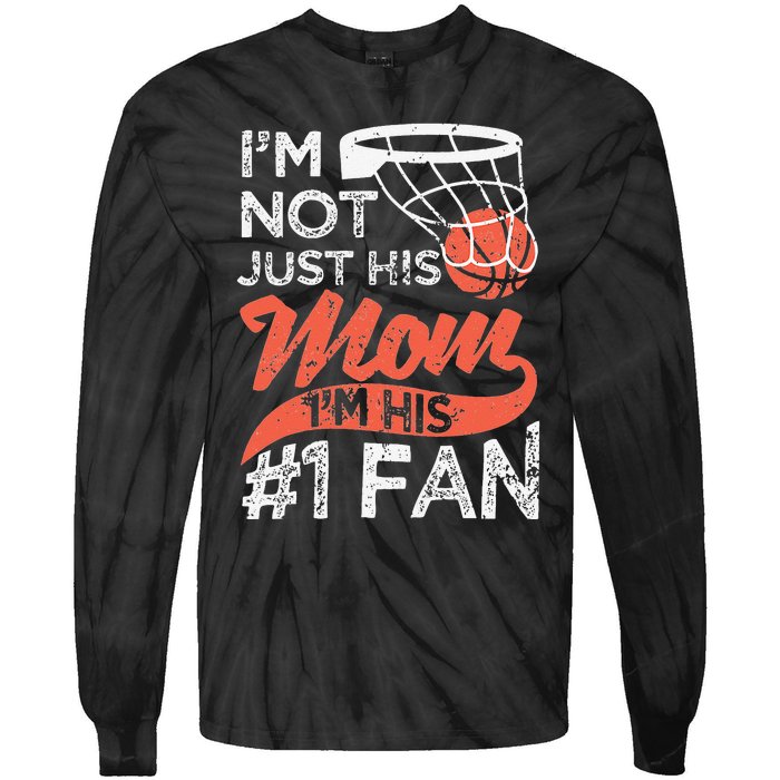 Mother Player Mother's Day Basketball Mom Number One Fan Tie-Dye Long Sleeve Shirt