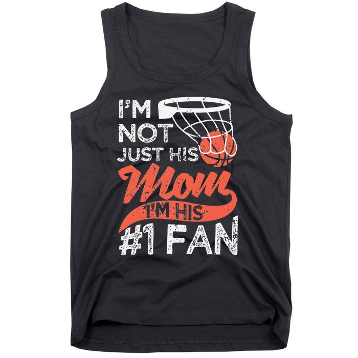 Mother Player Mother's Day Basketball Mom Number One Fan Tank Top