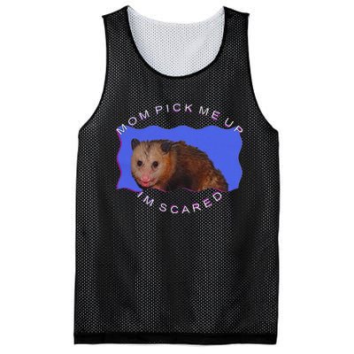 Mom Pick Me Up IM Scared Mesh Reversible Basketball Jersey Tank