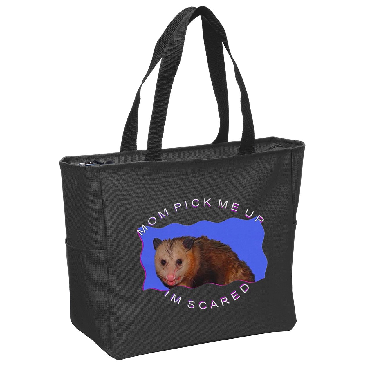 Mom Pick Me Up IM Scared Zip Tote Bag