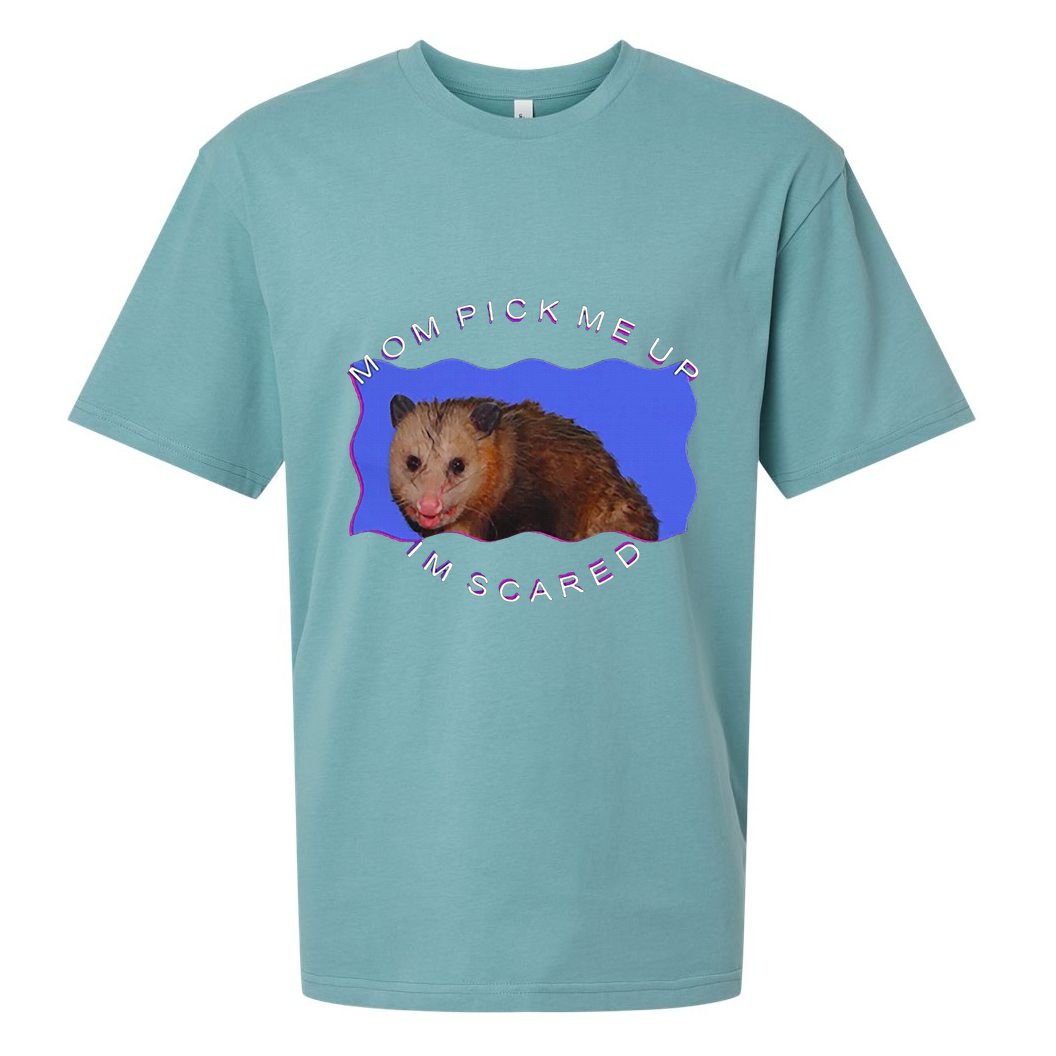 Mom Pick Me Up IM Scared Sueded Cloud Jersey T-Shirt