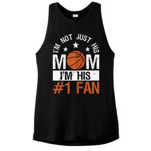 Mother Player Mother's Day Basketball Mom Number One Fan Ladies PosiCharge Tri-Blend Wicking Tank