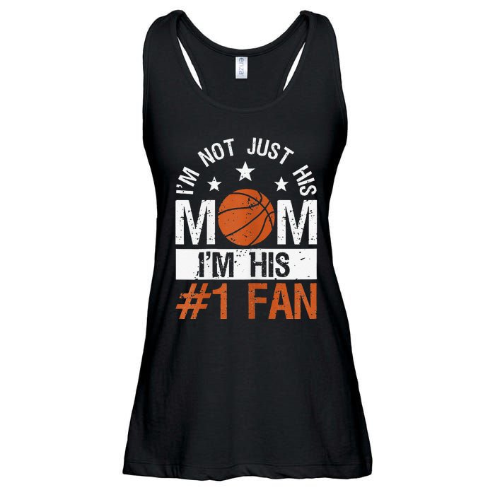 Mother Player Mother's Day Basketball Mom Number One Fan Ladies Essential Flowy Tank