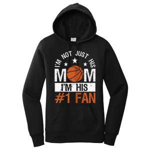 Mother Player Mother's Day Basketball Mom Number One Fan Women's Pullover Hoodie