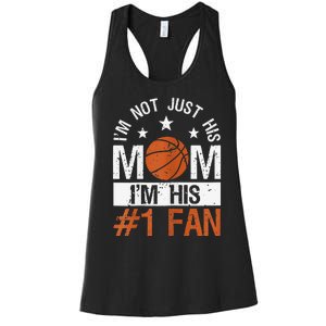 Mother Player Mother's Day Basketball Mom Number One Fan Women's Racerback Tank