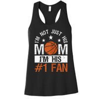 Mother Player Mother's Day Basketball Mom Number One Fan Women's Racerback Tank