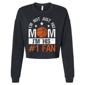 Mother Player Mother's Day Basketball Mom Number One Fan Cropped Pullover Crew