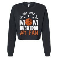 Mother Player Mother's Day Basketball Mom Number One Fan Cropped Pullover Crew