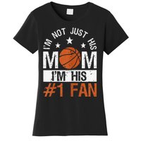 Mother Player Mother's Day Basketball Mom Number One Fan Women's T-Shirt