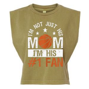 Mother Player Mother's Day Basketball Mom Number One Fan Garment-Dyed Women's Muscle Tee