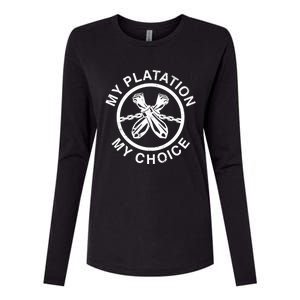 My Plantation My Choice Womens Cotton Relaxed Long Sleeve T-Shirt