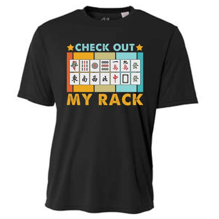 Mahjong Player Mahjong Lover Chinese Check Out My Rack Cooling Performance Crew T-Shirt