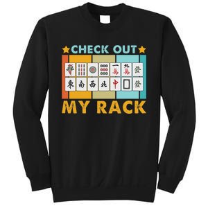 Mahjong Player Mahjong Lover Chinese Check Out My Rack Sweatshirt