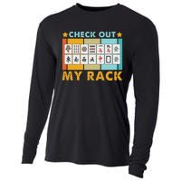 Mahjong Player Mahjong Lover Chinese Check Out My Rack Cooling Performance Long Sleeve Crew