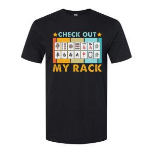 Mahjong Player Mahjong Lover Chinese Check Out My Rack Softstyle CVC T-Shirt