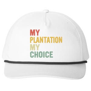 My Plantation My Choice Snapback Five-Panel Rope Hat