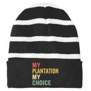 My Plantation My Choice Striped Beanie with Solid Band