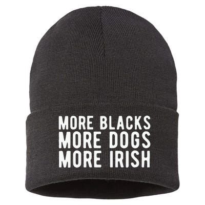 Michael Page More Blacks More Dogs More Irish Sustainable Knit Beanie