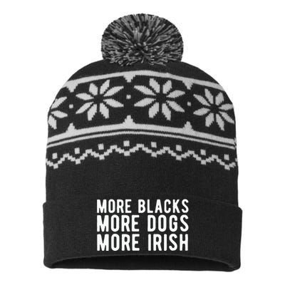 Michael Page More Blacks More Dogs More Irish USA-Made Snowflake Beanie