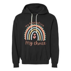 My Plantation My Choice Rainbow Heart Garment-Dyed Fleece Hoodie