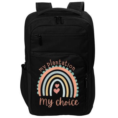 My Plantation My Choice Rainbow Heart Impact Tech Backpack