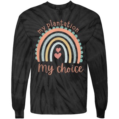 My Plantation My Choice Rainbow Heart Tie-Dye Long Sleeve Shirt