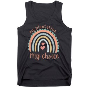 My Plantation My Choice Rainbow Heart Tank Top