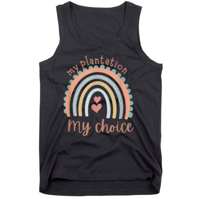 My Plantation My Choice Rainbow Heart Tank Top