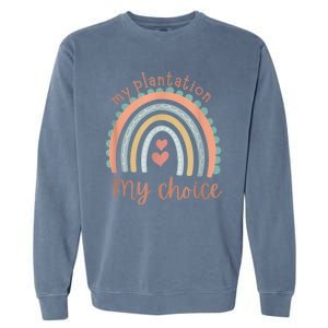 My Plantation My Choice Rainbow Heart Garment-Dyed Sweatshirt