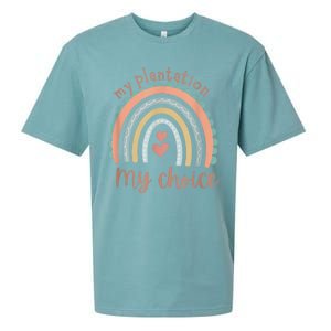 My Plantation My Choice Rainbow Heart Sueded Cloud Jersey T-Shirt