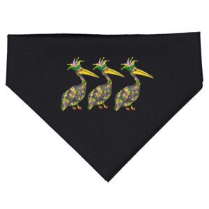 Mardi Pelicans Mardi Gras Beads Louisiana Parade New Orleans USA-Made Doggie Bandana