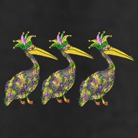 Mardi Pelicans Mardi Gras Beads Louisiana Parade New Orleans Beanie