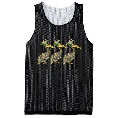 Mardi Pelicans Mardi Gras Beads Louisiana Parade New Orleans Mesh Reversible Basketball Jersey Tank