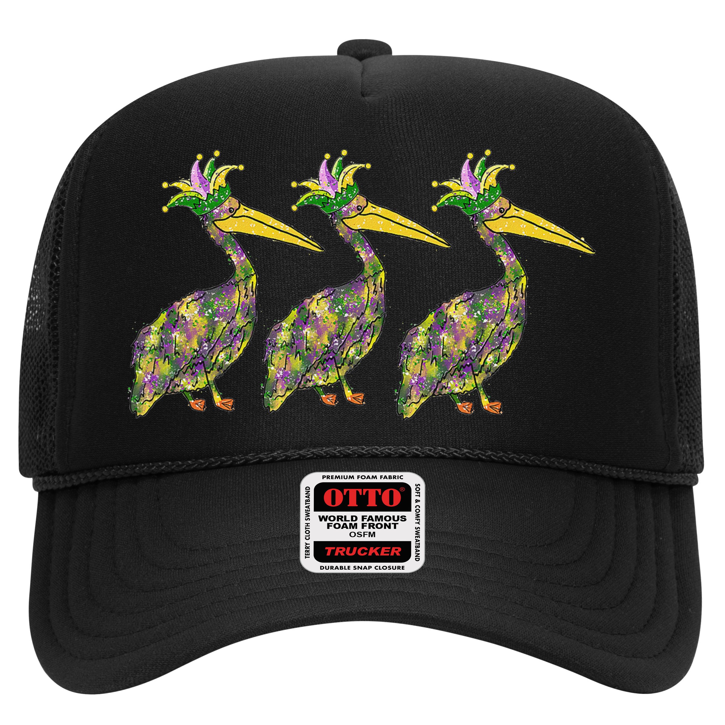Mardi Pelicans Mardi Gras Beads Louisiana Parade New Orleans Hat