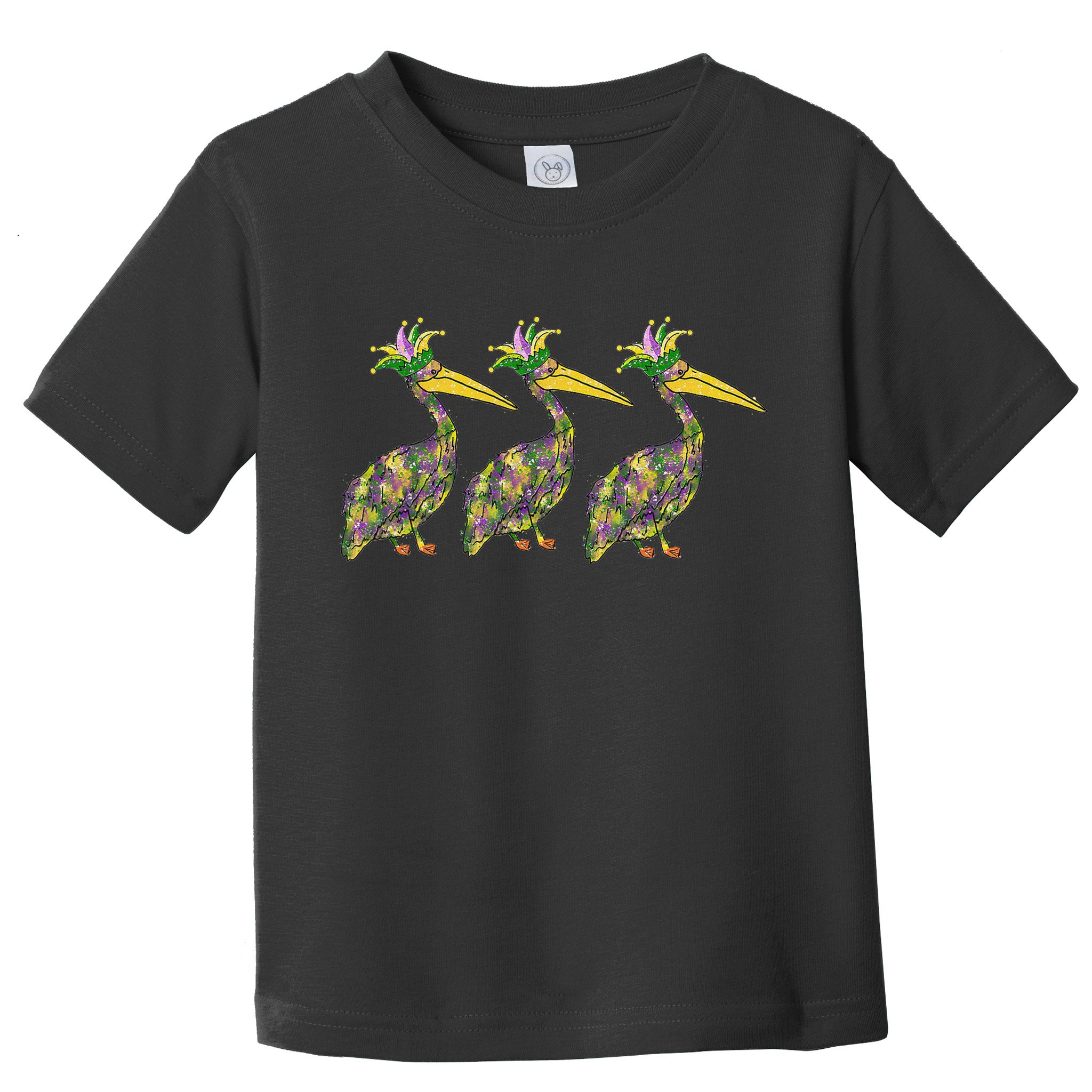 Mardi Pelicans Mardi Gras Beads Louisiana Parade New Orleans Toddler T-Shirt