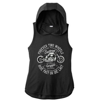 Motorcycle Premium Ladies PosiCharge Tri-Blend Wicking Draft Hoodie Tank