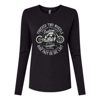 Motorcycle Premium Womens Cotton Relaxed Long Sleeve T-Shirt