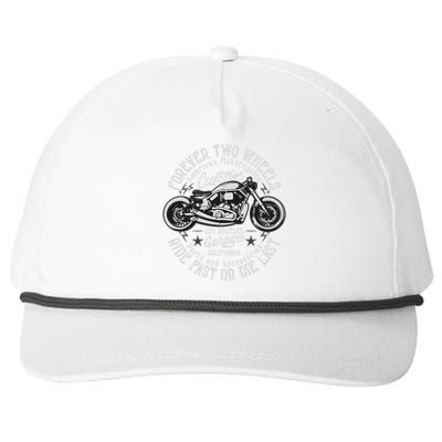 Motorcycle Premium Snapback Five-Panel Rope Hat