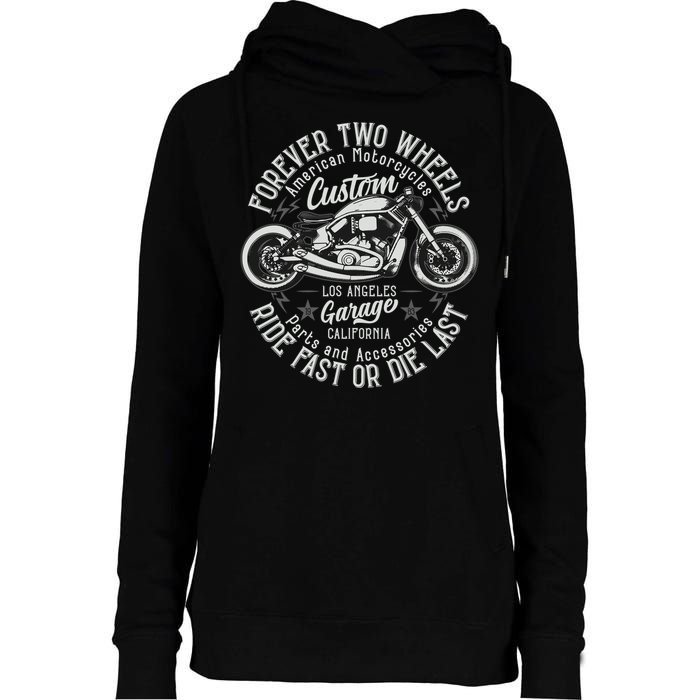 Motorcycle Premium Womens Funnel Neck Pullover Hood