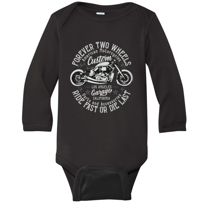 Motorcycle Premium Baby Long Sleeve Bodysuit