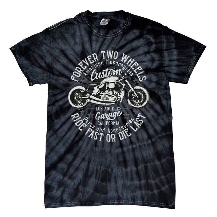 Motorcycle Premium Tie-Dye T-Shirt