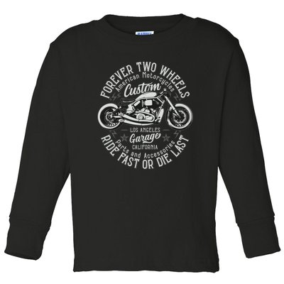 Motorcycle Premium Toddler Long Sleeve Shirt