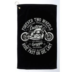 Motorcycle Premium Platinum Collection Golf Towel