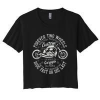 Motorcycle Premium Women's Crop Top Tee