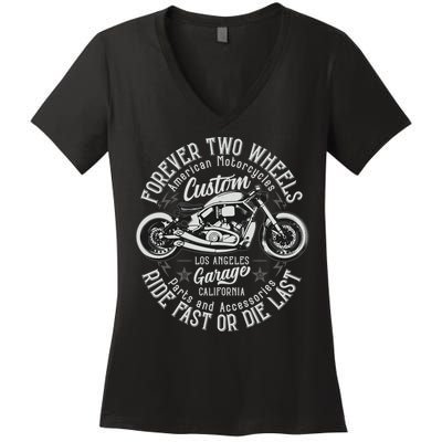 Motorcycle Premium Women's V-Neck T-Shirt