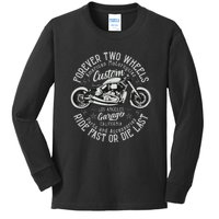 Motorcycle Premium Kids Long Sleeve Shirt