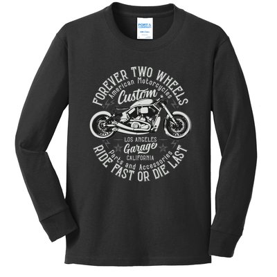 Motorcycle Premium Kids Long Sleeve Shirt